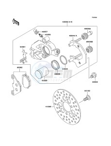 KLF300 KLF300-B18 EU GB drawing Front Brake