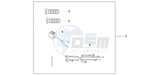 XL700V9 UK - (E / MKH) drawing HEATED GRIPS