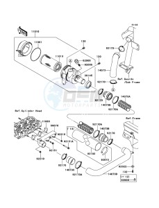 MULE 4010 DIESEL 4x4 KAF950FCF EU drawing Air Cleaner