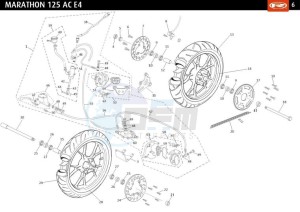 MARATHON-125-AC-SM-E4-FREE-JUMP-AUSTRIA-FREE-JUMP-GREEN drawing WHEEL - BRAKES