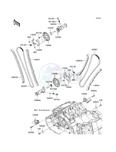 VN 1700 A [VULCAN 1700 VOYAGER] (9FA) A9FA drawing CAMSHAFT-- S- -_TENSIONER