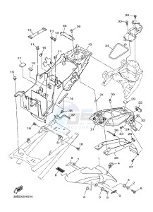 XJ6SA 600 DIVERSION (S-TYPE, ABS) (36D8 36DA) drawing FENDER