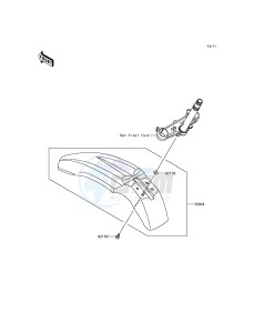 KLX125 KLX125CGF XX (EU ME A(FRICA) drawing Front Fender(s)