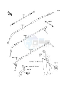 Z1000_ABS ZR1000ECF FR XX (EU ME A(FRICA) drawing Cables