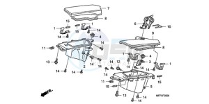 CB1300SA9 Australia - (U / ABS BCT MME TWO) drawing COWL POCKET