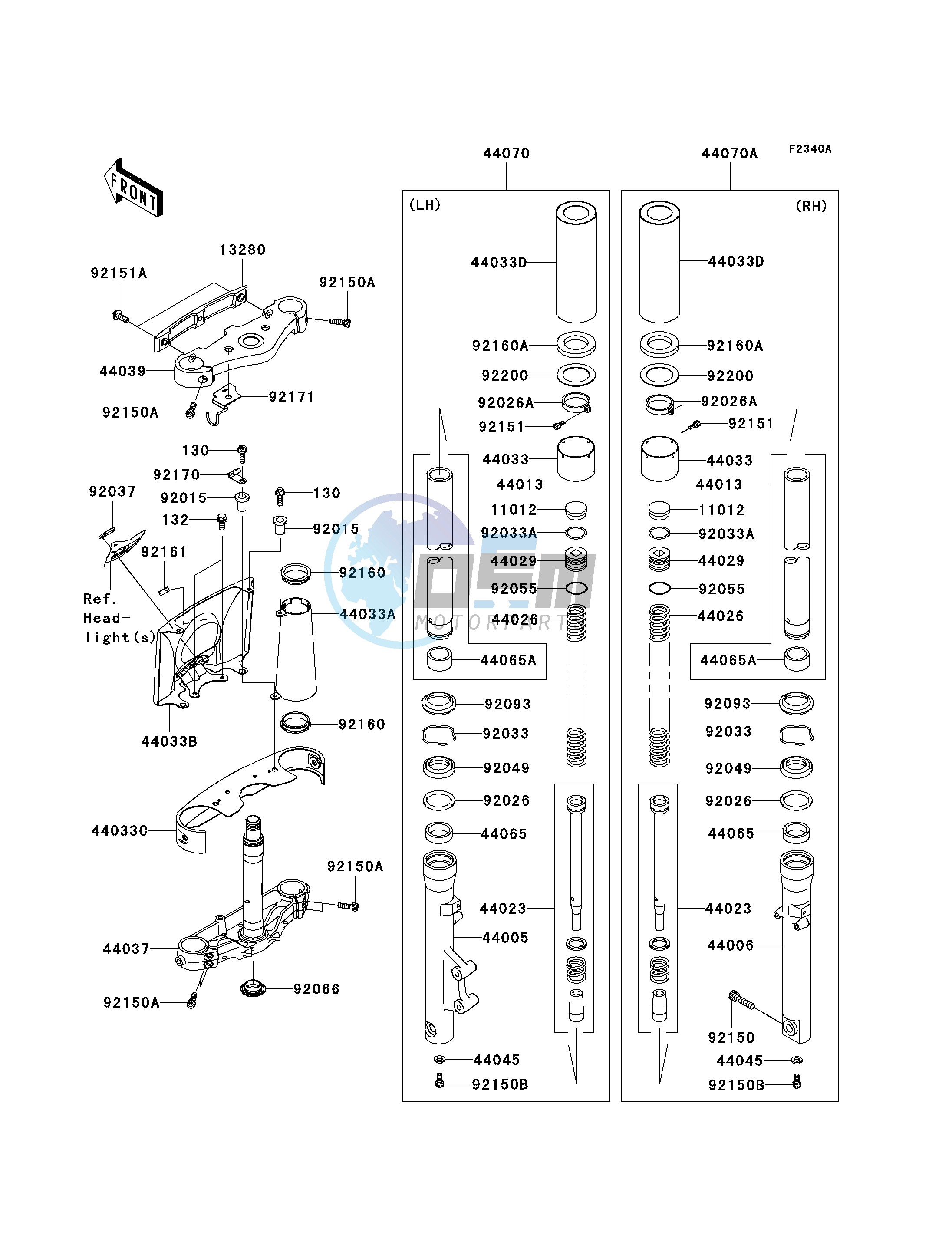 FRONT FORK -- N7F_N7FA_N8F_N8FA- -