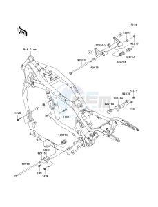 VN 1600 B [VULCAN 1600 MEAN STREAK] (B6F-B8FA) B8F drawing ENGINE MOUNT