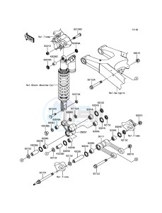 KLX450R KLX450AGF EU drawing Suspension