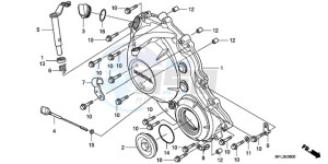 CBR1000RA9 U / ABS drawing RIGHT CRANKCASE COVER