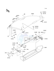 KAF 400 C [MULE 610 4X4 HARDWOODS GREEN HD] (C6F-C9F) C6F drawing FENDERS