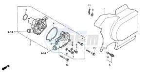 VT750CA drawing WATER PUMP