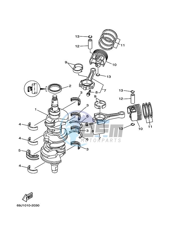 CRANKSHAFT--PISTON