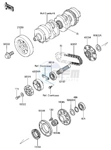 ZG 1200 A [VOYAGER XII] (A1) [VOYAGER XII] drawing SECONDARY SHAFT_STARTER CLUTCH