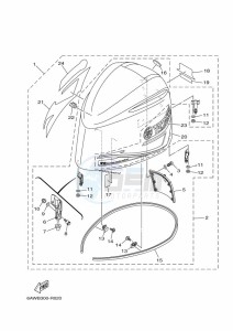 F350AETX drawing FAIRING-UPPER