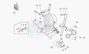 California 1100 EV PI Cat. Stone/Touring PI Cat drawing Front lights