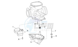 Scarabeo 50 4t 2v e2 drawing Carburettor III