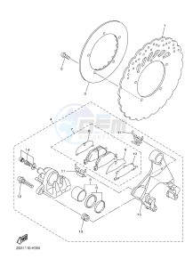 VMX17 VMAX17 1700 VMAX (2S3U) drawing REAR BRAKE