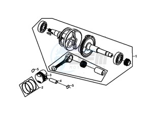 FIDDLE II 50 (25 KM/H) (AF05W4-NL) (E4) (L8-M0) drawing CRANK SHAFT / FIDDLE II 50 (25 KM/H) (AF05W4-NL) (E4) (L8-M0)