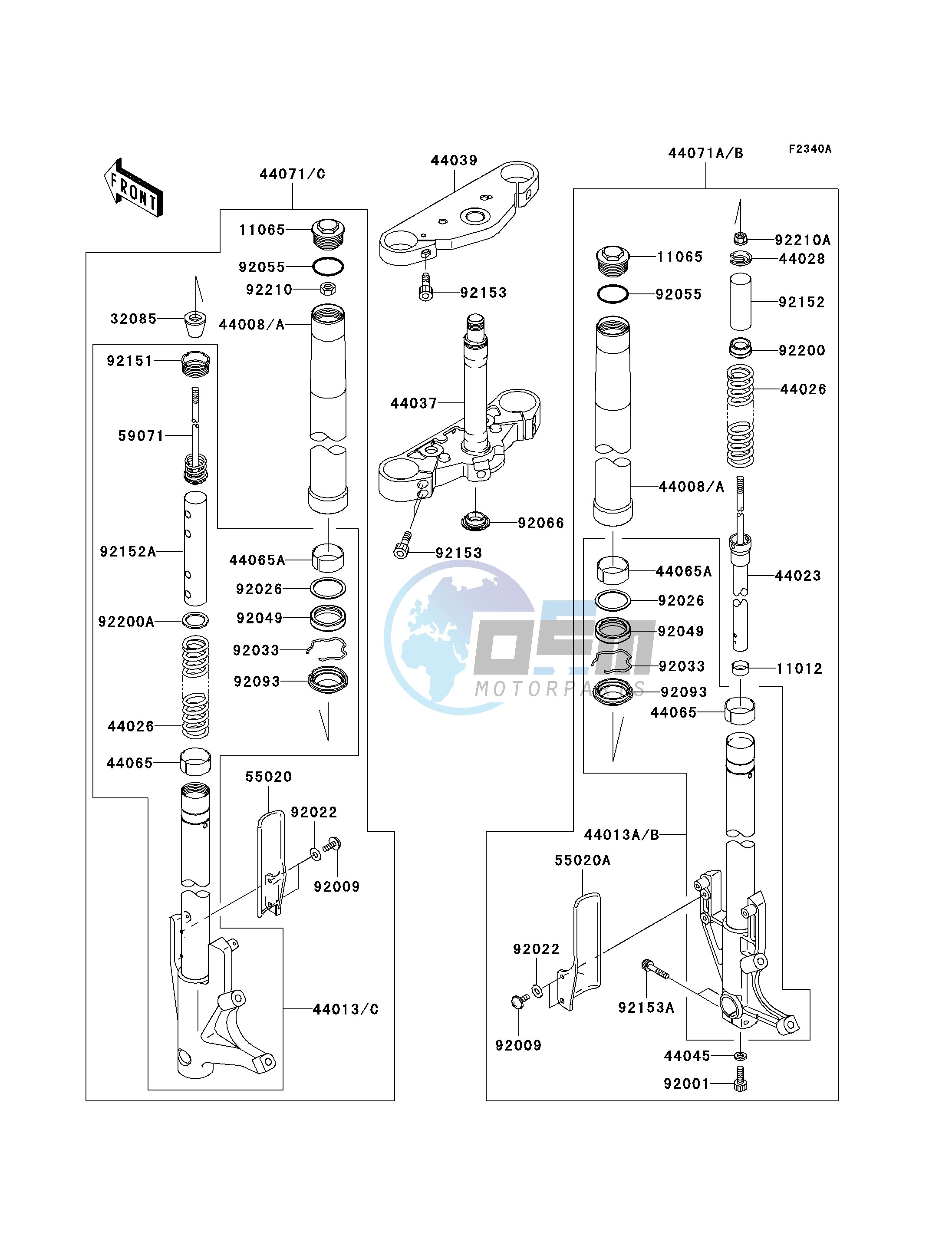 FRONT FORK -- B7F_B7FA_B8A_B8FA- -