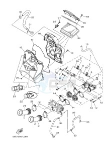 XP500A T-MAX T-MAX 500 (59CR) drawing INTAKE