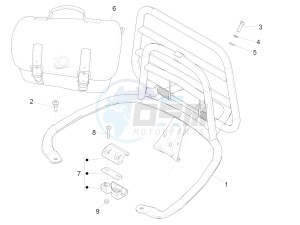 150 4T 3V ie Primavera (NAFTA) drawing Rear luggage rack