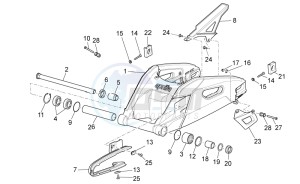 TUONO 1100 V4 FACTORY E4 SUPERPOLE ABS (NAFTA) drawing Swing arm