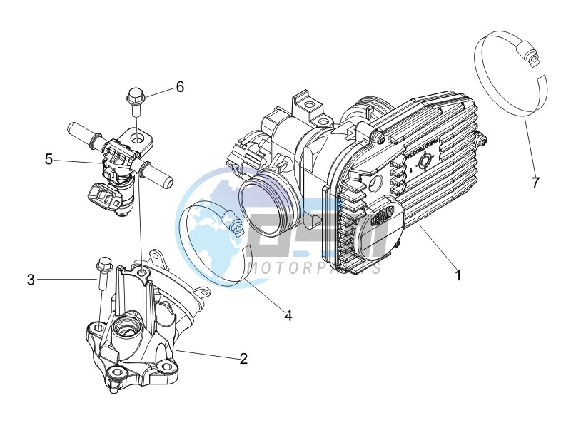 Throttle body - Injector - Union pipe