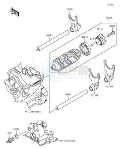 Z1000 ZR1000FEFA FR GB XX (EU ME A(FRICA) drawing Gear Change Drum/Shift Fork(s)