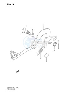 RM125 (E19) drawing REAR BRAKE