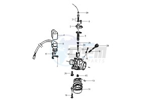 ET4 125-150 drawing Carburetor DELL'ORTO 150CC