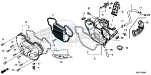 MSX125AH Europe Direct - (ED) drawing AIR CLEANER