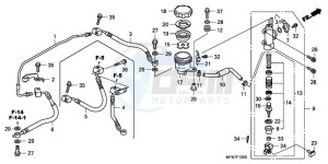 CB1000RAA Europe Direct - (ED / ABS) drawing REAR BRAKE MASTER CYLINDER