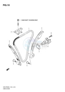 GSX-R600 (E21) drawing CAM CHAIN