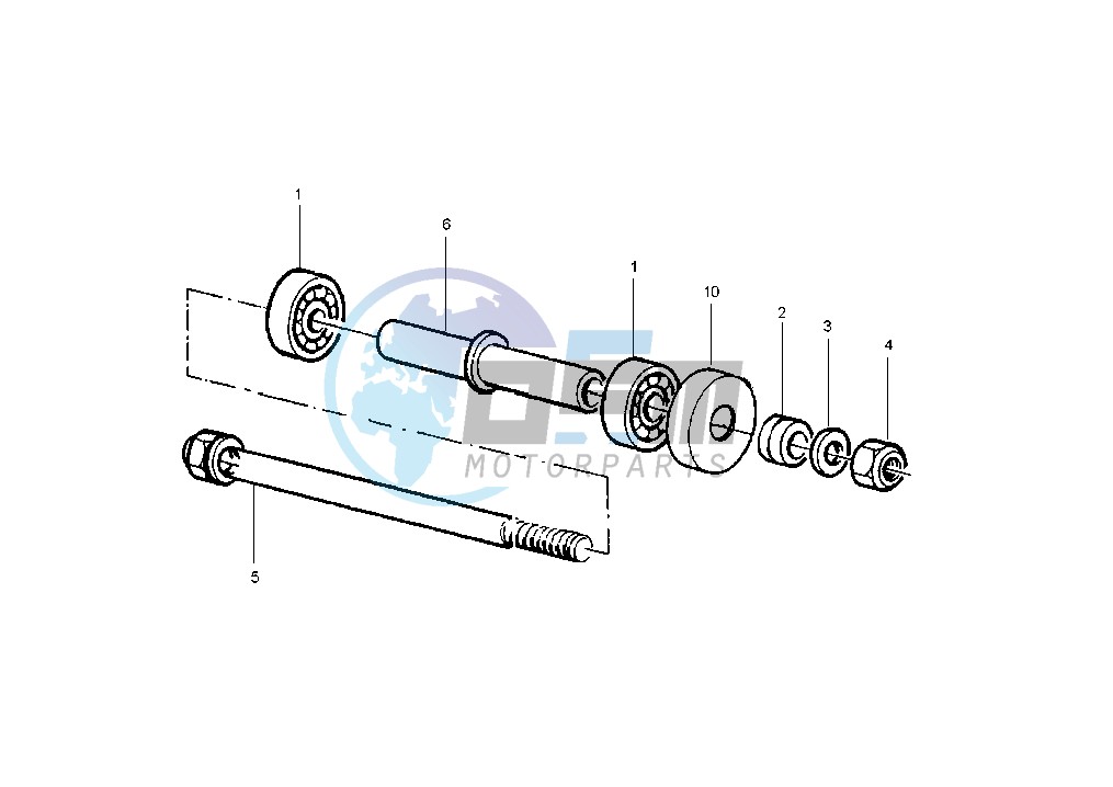 Front wheel axle