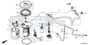 TRX420FA6H Europe Direct - (ED) drawing FUEL PUMP