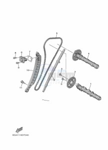 YXF850E YX85FPAP (BARP) drawing CAMSHAFT & CHAIN