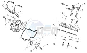 Tuono 1000 v4 R APRC ABS drawing Valves cover