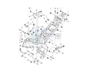 YZF R 125 drawing FRAME