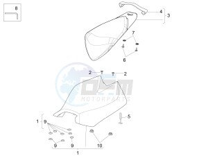 RSV4 1000 Racing Factory E4 ABS (EMEA, LATAM) drawing Saddle