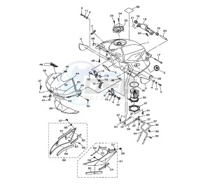 YZF R6 600 drawing FUEL TANK