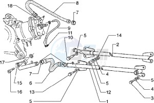 Hexagon 125 EXS1T 125cc drawing Cooling piping