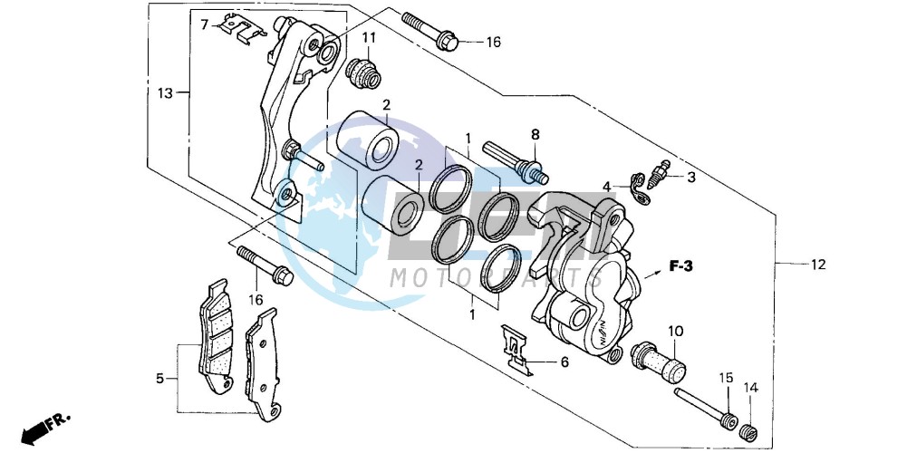 FRONT BRAKE CALIPER