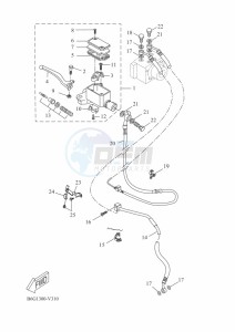 MT125 MTN125-A (BSU1) drawing FRONT MASTER CYLINDER