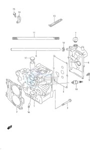 DF 9.9 drawing Cylinder Head