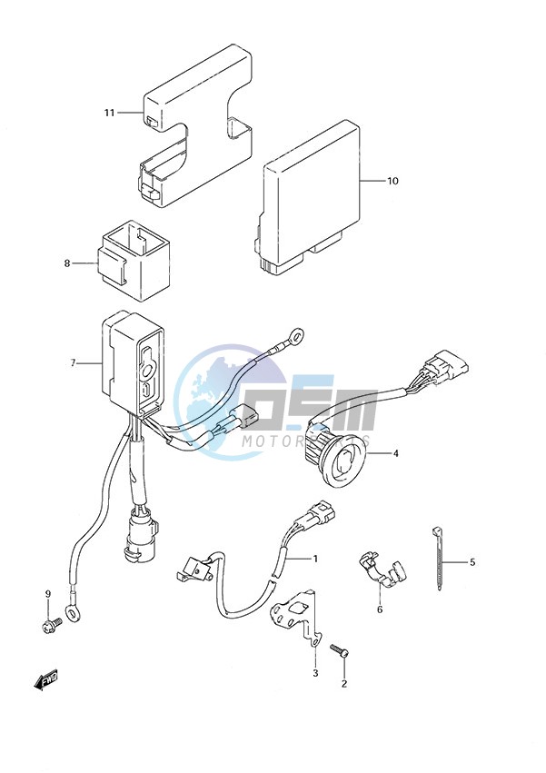 PTT Switch/Engine Control Unit