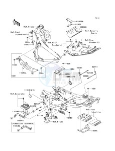 EX 650 A [NINJA 650R] (A6F-A8F) A7F drawing FRAME FITTINGS