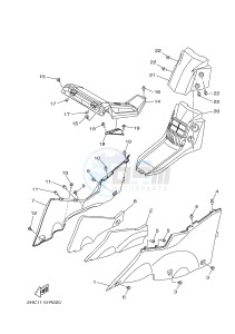 YXZ1000ETS YXZ10YESH YXZ1000R EPS SS SPECIAL EDITION (B57J) drawing SIDE COVER 2