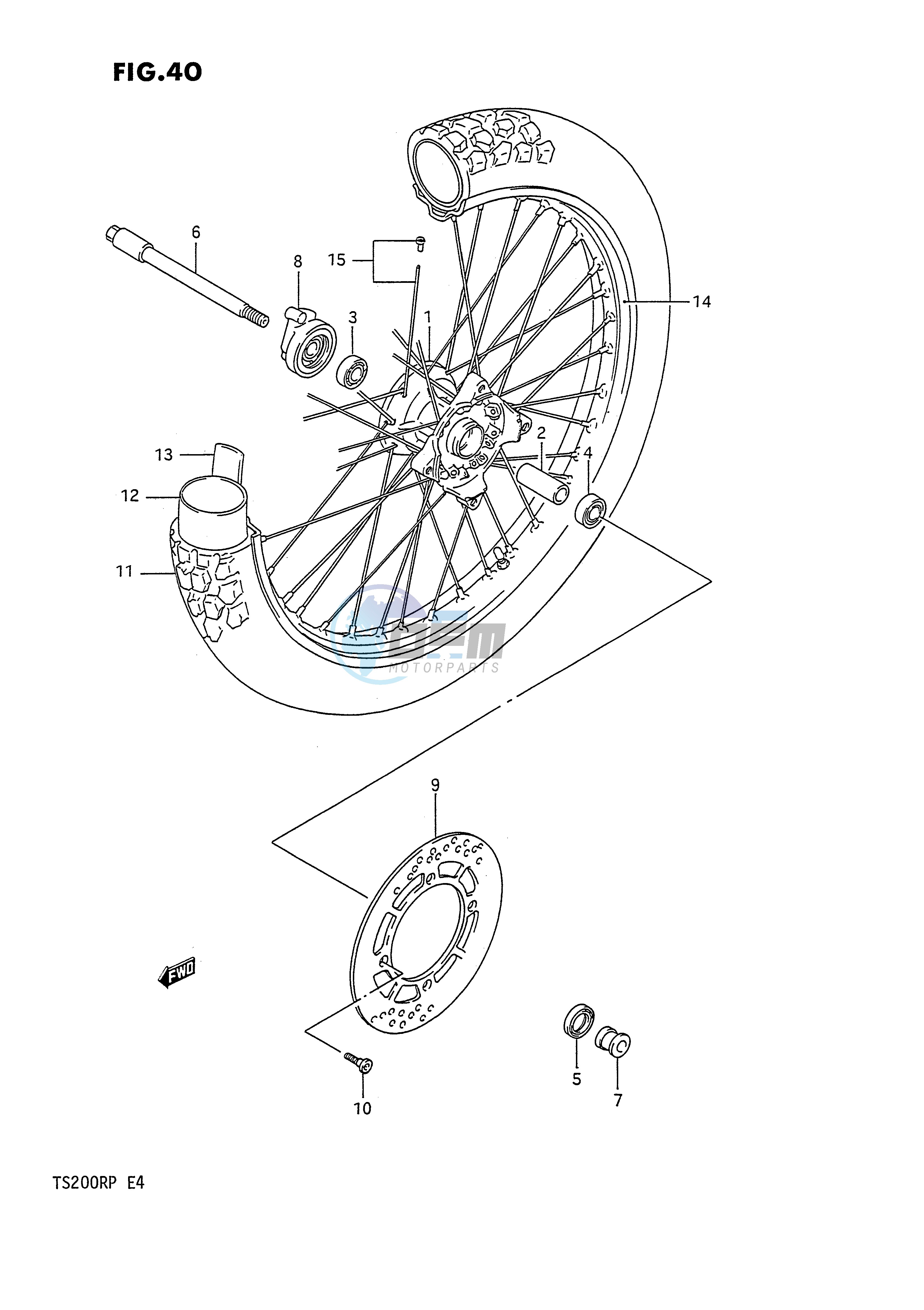 FRONT WHEEL (E2,E4)