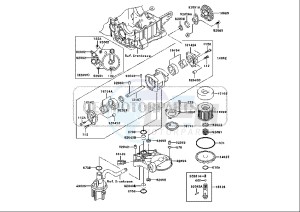 ZRX 1200 (EU) drawing OIL PUMP