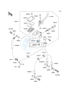 KLE 650 A [VERSYS EUROPEAN] (A7F-A8F) A7F drawing FRONT MASTER CYLINDER